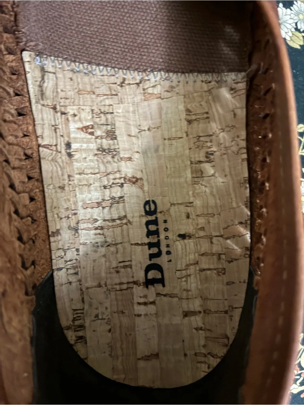 Dune London Brown Brickles Leather Woven Loafers